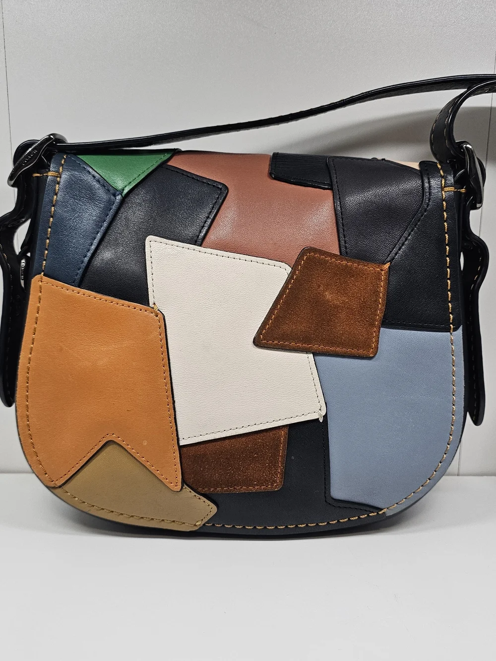 Coach 1941 Saddle 23 75th Anniversary Patchwork Leather